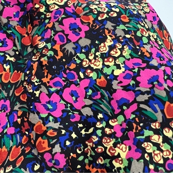 Parker Pure Silk Floral Printed Strapless Sweetheart Mini Dress - Picture 13 of 13